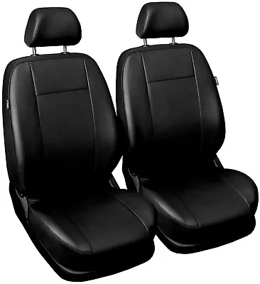 Front Leatherette Seat Covers Fit Volvo XC90 1+1 Black • $49.76