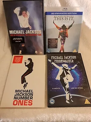 Michael Jackson Collection: 1 Blu-ray 3d Enhanced Edition + 3 Dvd's ( Like New) • £40