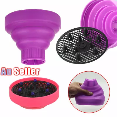 Silicone Hair Dryer NEW  Salon Travel Foldable Diffuser Professional • $14.25