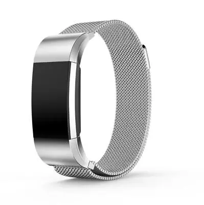 $10.38 • Buy Luxury Magnetic Milanese Stainless Steel Wrist Band For Fitbit Charge 2 3 4 5
