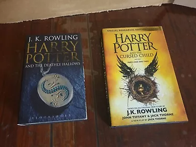 2x Book Lot JK Rowling Harry Potter And The Cursed Child / The Deathly Hallows  • $33.90