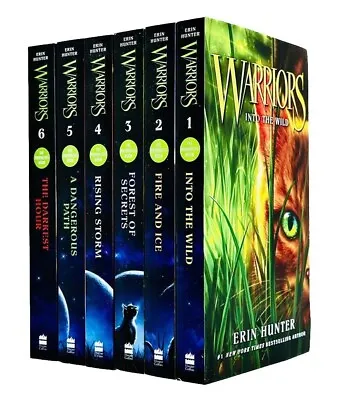 Warrior Cats Series 1 The Prophecies Begin Collection Erin Hunter 6 Books NEW • £14.90