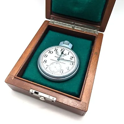£1595 • Buy Hamilton Model 22 Chronometer Deck Watch With Original Case  - Military WW2 Era