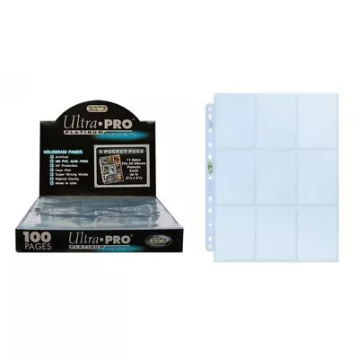 Ultra PRO Platinum 9 Pocket Pages A4 Pokemon MTG Trading Card Sleeves 10-100 • £21.99