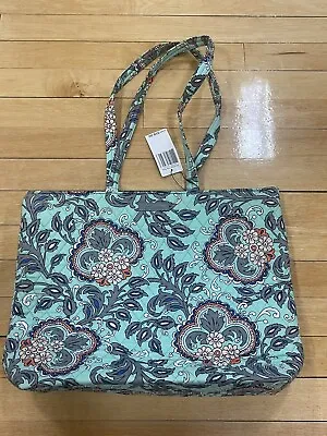 NEW Vera Bradley Essential Tote Bag Purse Fan Flowers Pattern Multicolor- GIFT!! • $32