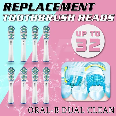 $21.99 • Buy Toothbrush Heads Replacement DUAL CLEAN For Oral-B Electric Floss Flexi