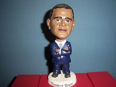 President BARACK OBAMA Blue Suit Bobble Head Figure New In Box • $10.85