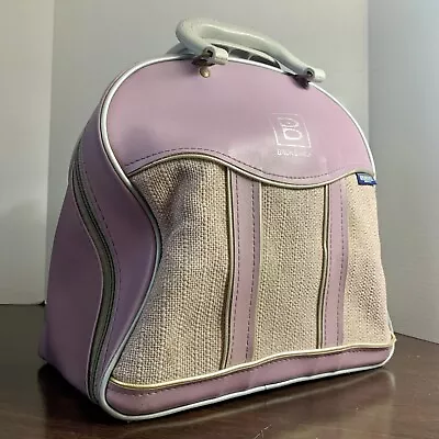 Vintage  Brunswick Bowling Bag Ladies 1 Ball Mauve Light Pink Lavender USA BONUS • $59.95