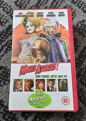 Mars Attacks! Video Box Set With T-shirt. Video & T-shirt Still Sealed • £25.99