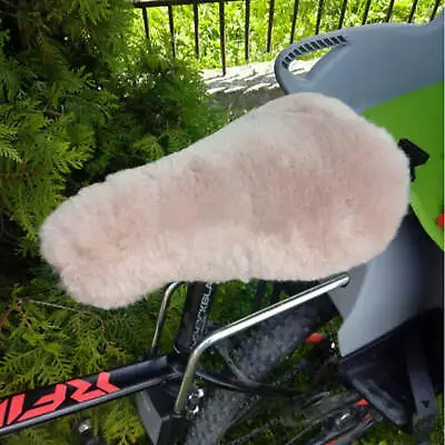 Grapefruit Genuine Sheepskin Cover For Bicycle Soft Dense Wool 100% Natural • $44.99