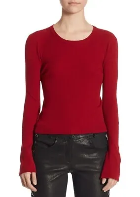 A.L.C. Lewis Merino Wool Blend Long Sleeve Sweater Sz. Small (Merlot) 152881 • $106.25