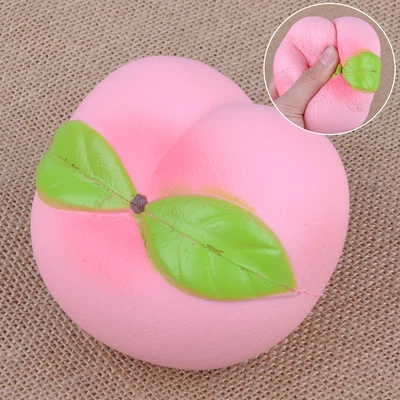 10cm Jumbo Colossal Pink Peach Slow Rising Toy Scented Fruit Kids Gift • $18.16