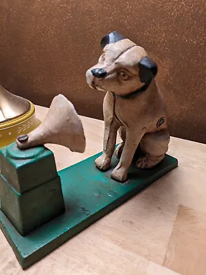 Vintage Cast Iron RCA Victor Nipper Dog Bank With Phonograph • $29.99