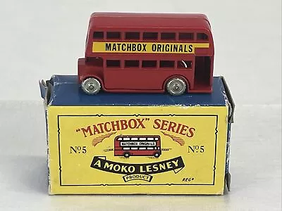 Matchbox Series A Moko Lesney No.5 Double Decker Bus With Box • $14.24