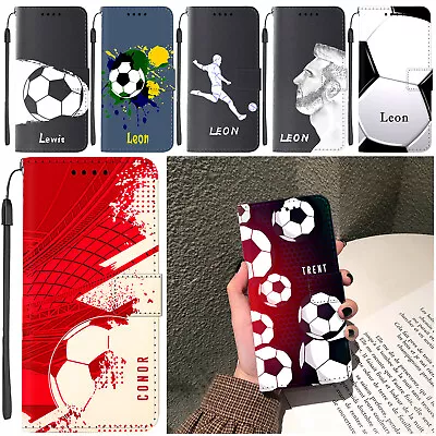 Cover For Samsung Galaxy A15 S24 S23 S22+ Personalised Boys Leather Phone Case • £10.31