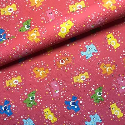 Carebears On Pink Printed Faux Leather Sheets 20 X 30cm • $4.50