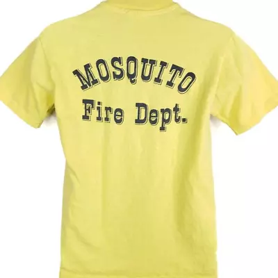 Vintage Mosquito Volunteer Fire Department T Shirt Mens Size Small 80s USA • $29.99