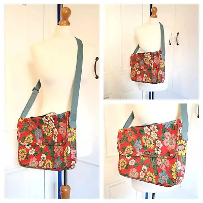 CATH KIDSTON Med PVC Snap Fastening Cross Body Adjustable Saddle Bag. Exc Cond • £15