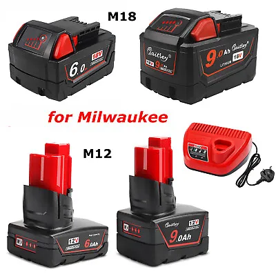 For Milwaukee M18 M12 12V 18V 5A 6.0A 9.0Ah 48-11-1860 Li-Ion Battery Charger • £85.69