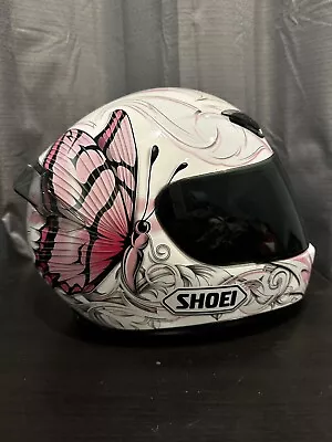 SHOEI Women's Motorcycle Helmet Pink Butterfly RF-1000 FLUTTER 2 TC-7 SMALL • $119.99