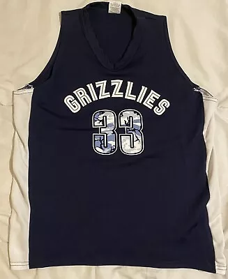 Memphis Grizzlies Marc Gasol #33 Jersey Sz L Camo Numbers Ashley HomeStore Promo • $16.80