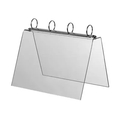 £18.99 • Buy A4 Landscape Menu Stand Info Display Poster Holder Ringbinder Tent Display
