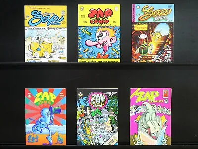$249.90 • Buy Zap Comix 1-6, Robert Crumb, Underground Comix, Cult Classic Comics!