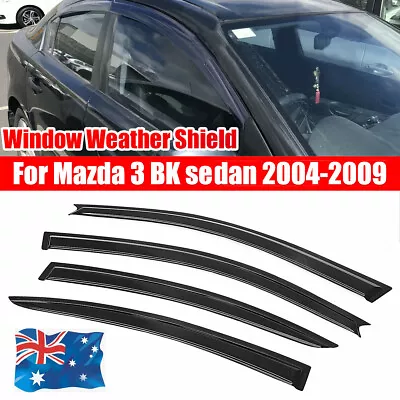 Weathershields Weather Shields Window Visors For Mazda 3 BK Sedan 2004-2009 • $42.79