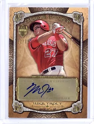 Mike Trout 2013 Topps Supreme Stylings Autograph Auto Sepia 22/35 Angels  • $0.99