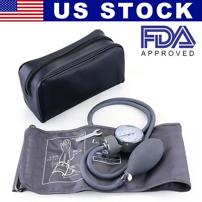 Manual Aneroid Sphygmomanometer Blood Pressure Monitor Gauge 8-16.5'' BP Cuff • $13.99