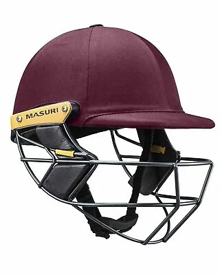 Masuri T Line Titanium Wicket Keeping Helmet - Maroon - Senior • $236.33