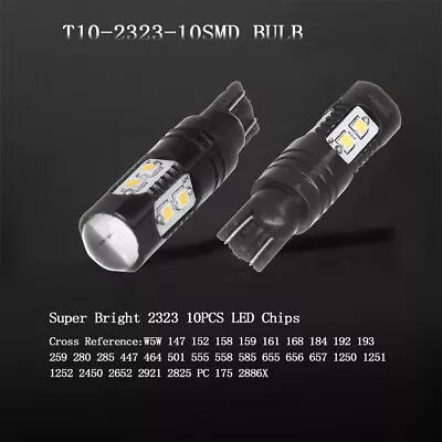 4X White Samsung High Power T10 921 10W Projector LED Backup Reverse Light Bulbs • $11.99