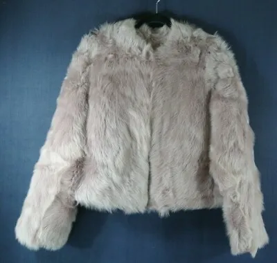 NEW Vince Reversible Genuine Shearling Crop Jacket Pink- Size M $1950  #C1252 • $1039.99