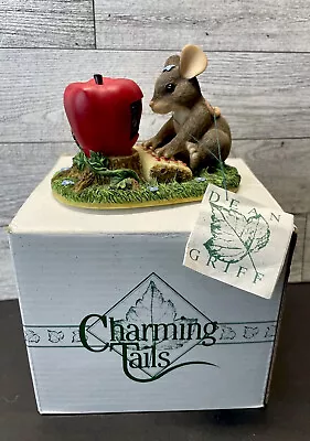 Charming Tails Maxine Goes Online Collectible Figurine Mouse With Apple • $14.50