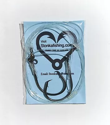 $14.99 • Buy 5x 8/0 Octopus Circle 80lb Paternosters
