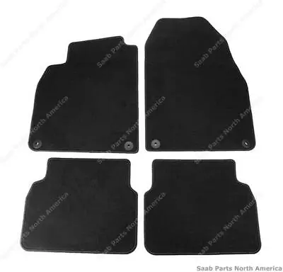 Genuine Saab Floor Mats - Black For 2010-2011 Saab 9-3 • $100.73