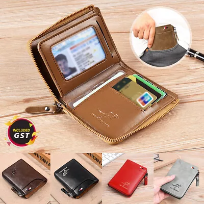 $10.96 • Buy Waterproof Men's RFID Blocking Leather Wallet Credit Card ID Holder Purse AU