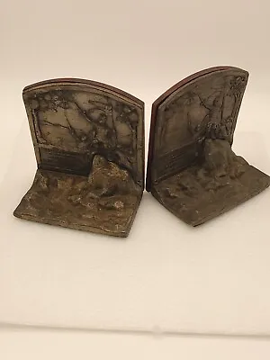 Vintage MASONIC KNIGHTS TEMPLAR TRIENNIAL CONCLAVE LOS ANGELES CA 1916 Bookends • $99.95