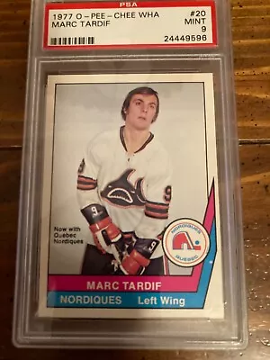 1977 OPC WHA Hockey #20 Marc Tardif Quebec Nordiques PSA 9 None Grade Higher • $90