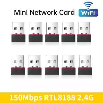 150Mbps Mini USB Wireless Wifi Adapter Wi Fi Network LAN Card 802.11b/g/ Lot • $97.32