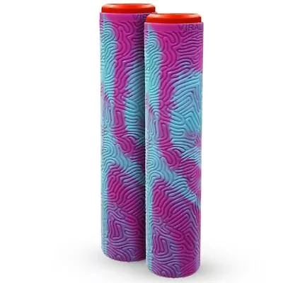 MGP MFX Viral Grind Scooter Bar Grips - Blue/Pink • £16.95