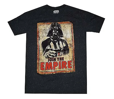 $10.99 • Buy Star Wars Darth Vader Join The Empire Black Speckled Men's Graphic T-Shirt New