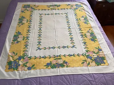 Vintage Fruit Design Tablecloth • $18