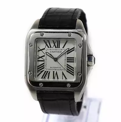 Cartier Santos 100 Xl 2656 38MM White Dial Stainless Steel • $3850