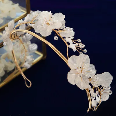 £118.85 • Buy Wedding Tiaras Crowns Flower Bridal Headpiece Hair Accessories Evening Head Wear