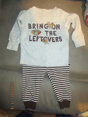 Carter's Thanksgiving Outfit 2 Piece  Pants And Shirt 9 Months • $13.99