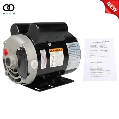 115-230v 3HP 3450RPM Compressor Duty Electric Motor CCW 56Frame 1Phase 5/8 Shaft • $136.12