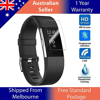 $10.43 • Buy Premium Clear Thin Full Skin HD Film Screen Protector For Fitbit Charge 2
