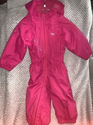 Baby Puddle Suit Pink By”Trespass”age 12-18mths • £7.10