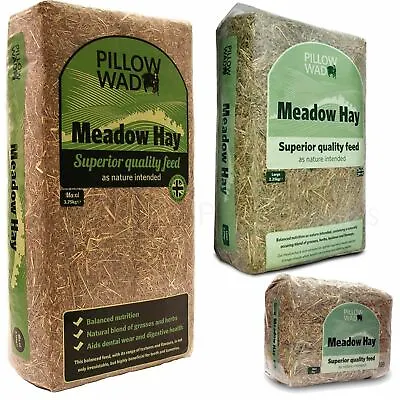 £5.99 • Buy Pillow Wad Meadow Hay Quality Dried Grass Small Animal Pet Natural Bedding Feed